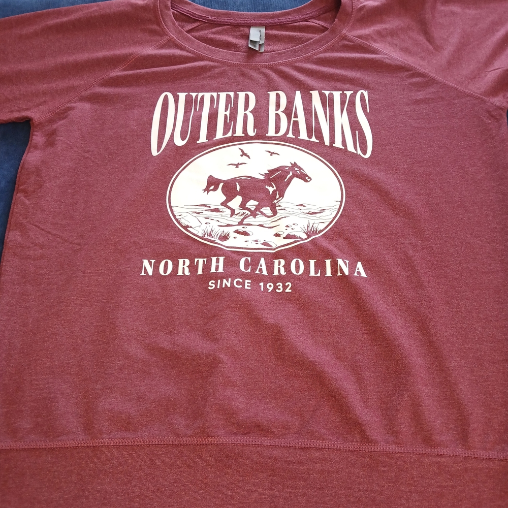 Graphic Image Maroon Outer Banks Sweatshirt